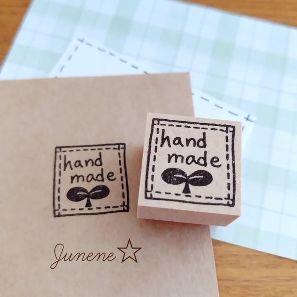 hand madeはんこ(ふたば)