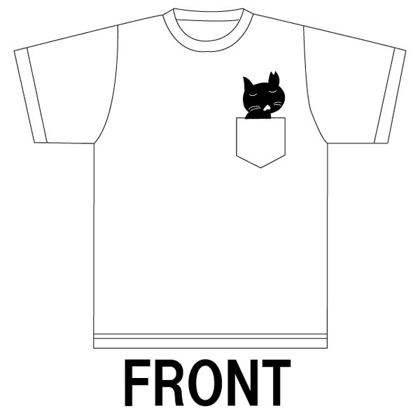 うたた寝ネコ Tシャツ 猫シリーズ