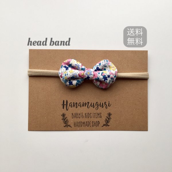 baby headband　✴︎Garden purple　花畑　ベビー  　ヘアバンド
