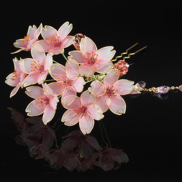 桜 -さくら- 簪・かんざし ／ 作品名： 「吉野」（よしの）