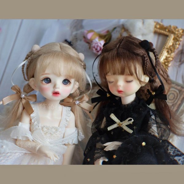 新色追加オビツ11ウィッグ 手編みウィッグdollカツラBJD1/4BJD1/6BJD1/8