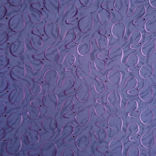 (e300)レトロ パープル紫   レース生地 刺繍生地 シースルー チュール 昭和レトロ生地
