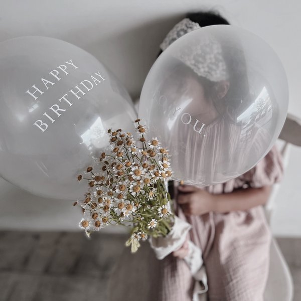 Balloon / 誕生日（2個𝗌𝖾𝗍）white ink |  パーティ | おうちスタジオ | バルーン | 風船