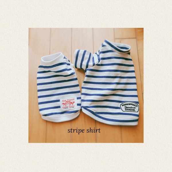 stripe T-shirt  完成品