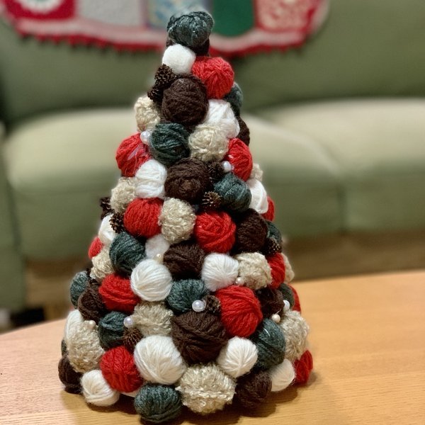 毛糸玉ツリー＊Knit ball tree