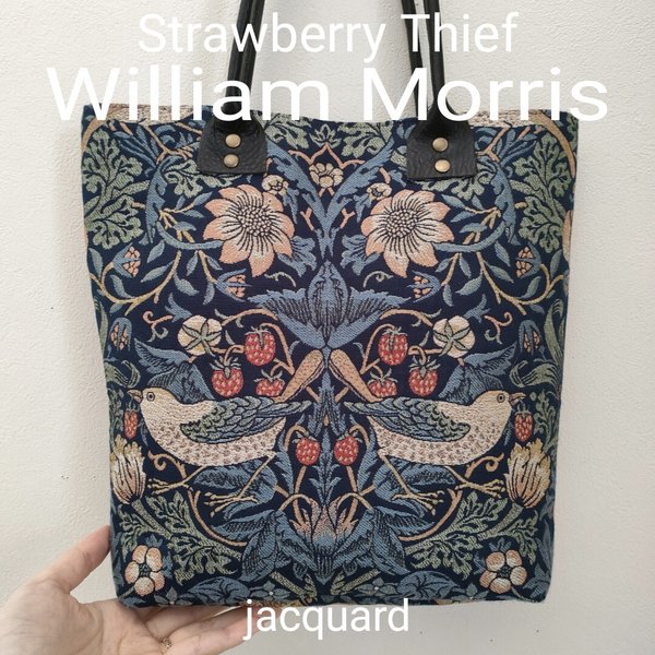 トートバッグ　William Morris 【Strawberry Thief】jacquard