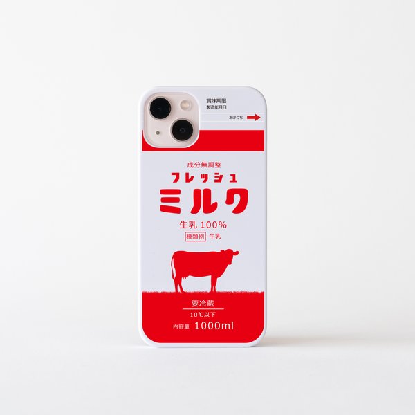 iphone15pro ケース ミルク 赤 2023