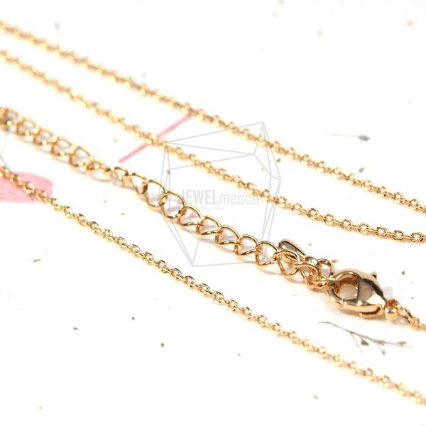 CHN-003-G【2個入り】ネックレスチェーン,Chain for necklace/44.8cm