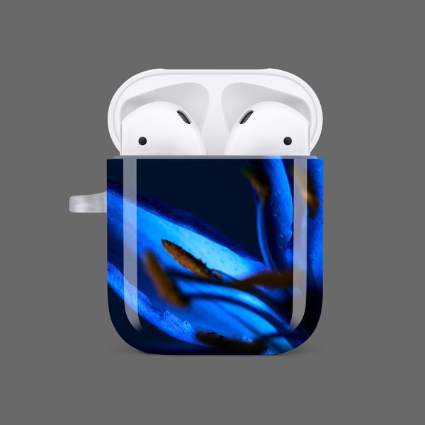 AirPods CASE #065 <blue lily>