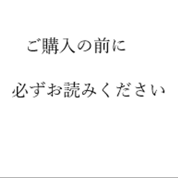 【ご購入の前に必ずお読みください】