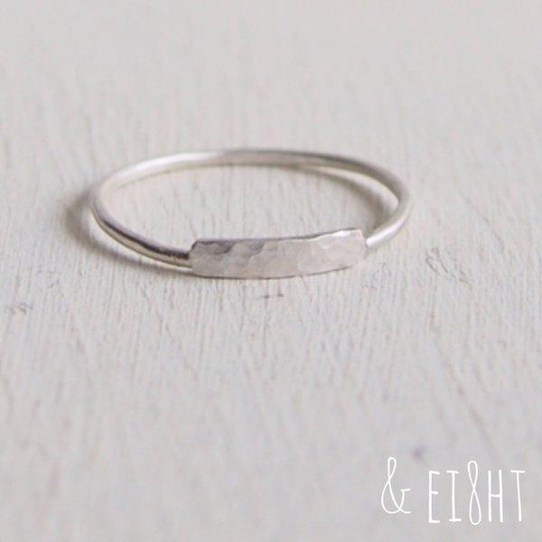 【再販】- Silver - Flat Bar Ring