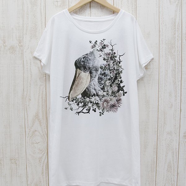 ronronHUSHBILL ワンピースTee　Calld?（ホワイト） / R036-O-WH