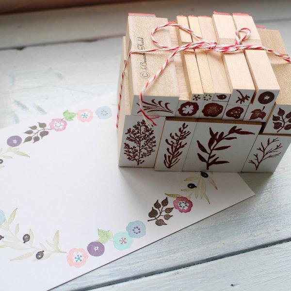 natural petit stamp set