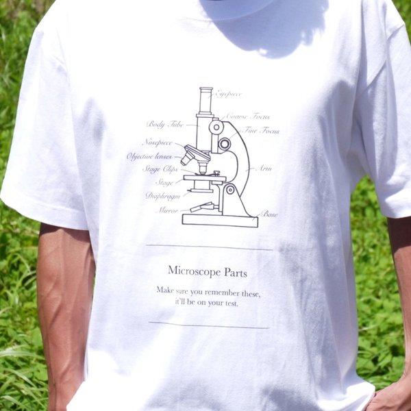 理系Tシャツ・顕微鏡
