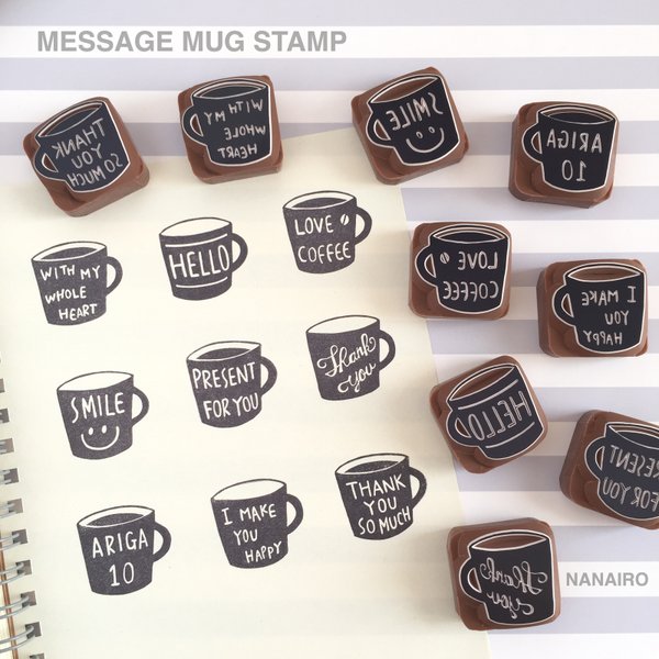 MESSAGE MUG STAMP 【文字入れ可能】