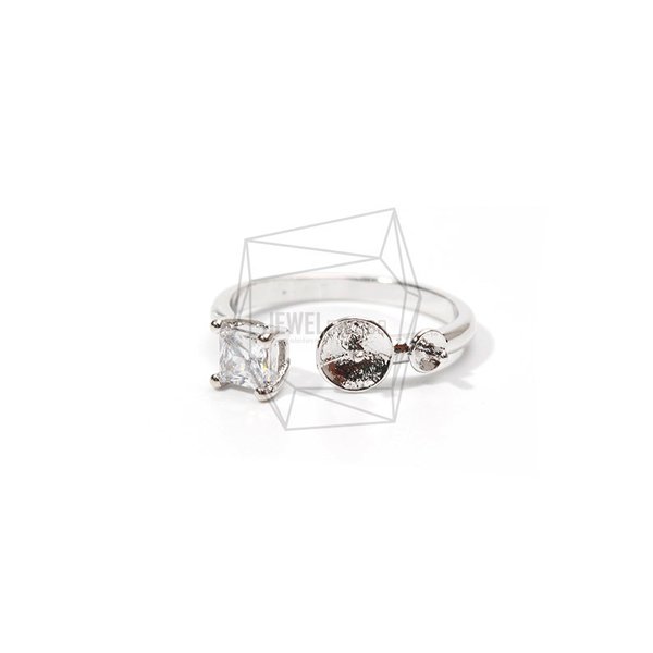 RNG-015-R【1個入り】CZリングベース,Cubic Zirconium setting Ring Base