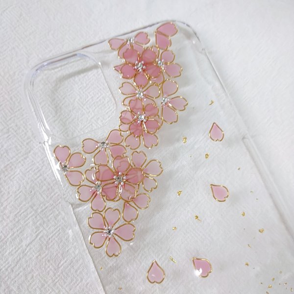 スマホケース iphone11/桜