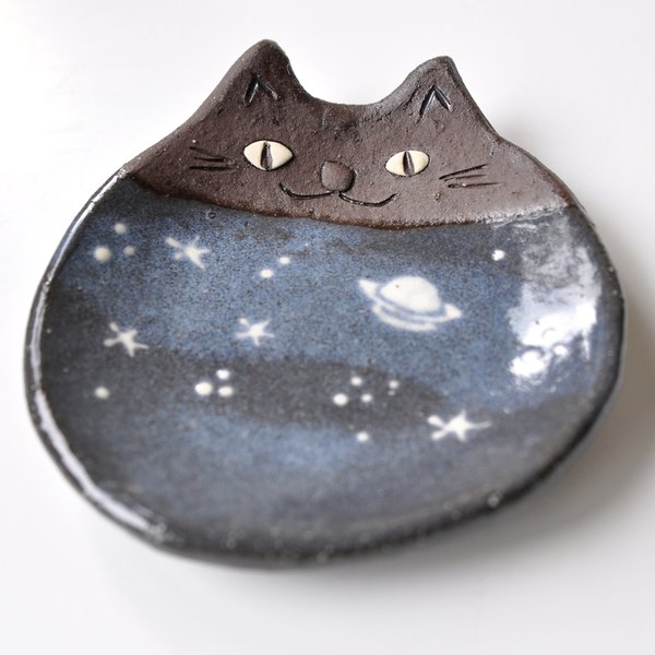 星猫の小皿　PLANET