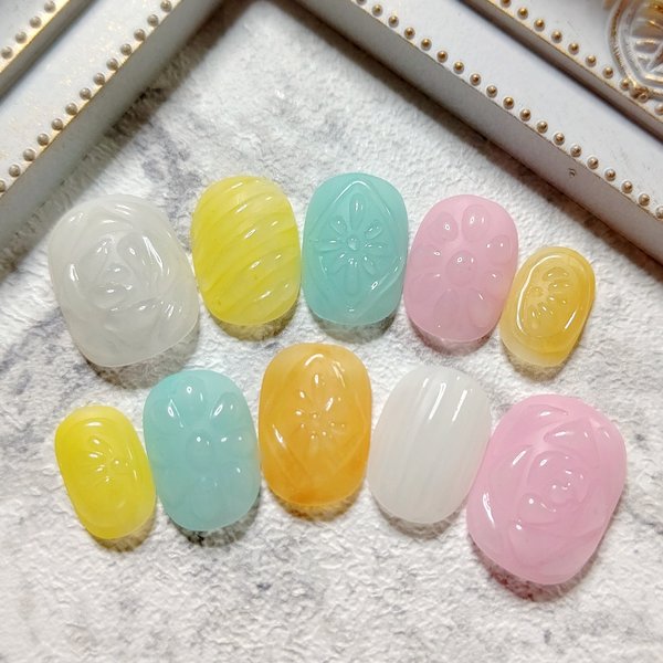 カラフルドロップスネイル②🍬