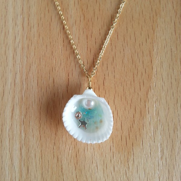 summer shell necklace②