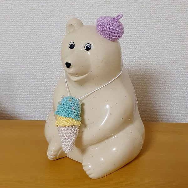 しろくま貯金箱用　アイスクリームセット