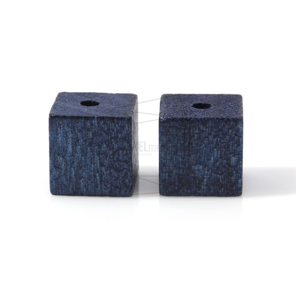 BSC-091-G【5個入り】キューブウッドビーズ,Cube Wooden Beads /15mm x 15mm