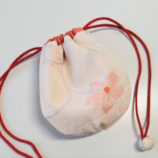 和風の小さな巾着袋　2　桜