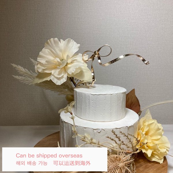 cake topper ribbon ୨୧ 【Best wishes】