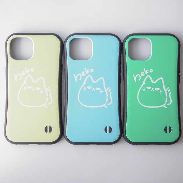 【iPhone15シリーズ対応】カラフルシリーズ『nekoサン』グリップケース