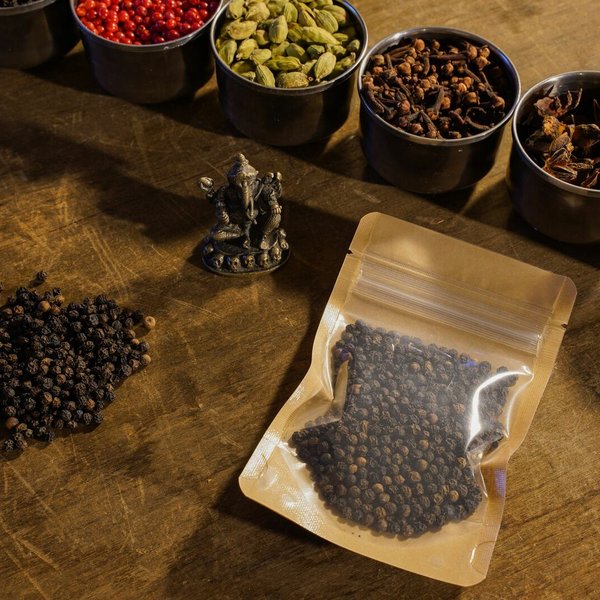 ブラックペッパー25g【最高品質オーガニックブラックペッパー・スリランカ産】Organic Black Pepper