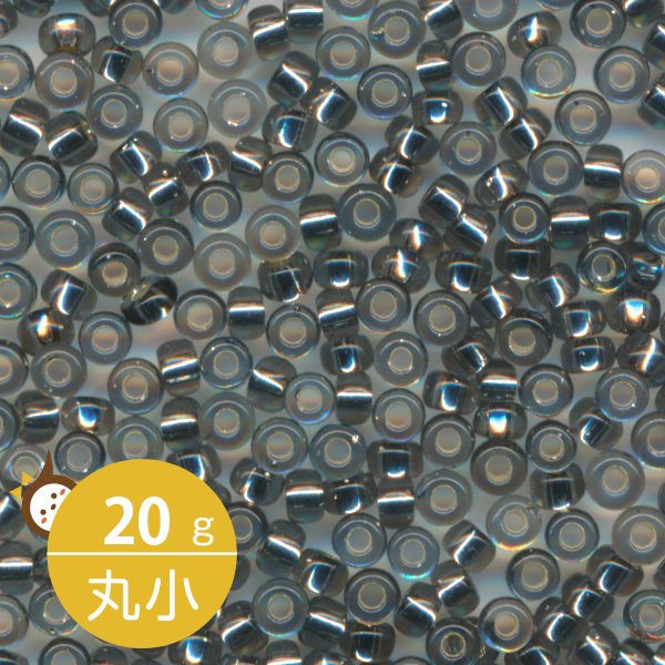 MIYUKI シードビーズ 丸小 11/0 約2mm #21 グレー銀引 20グラムバラ 約2,200粒入り（MIYUKI-SE-SL-11-21）