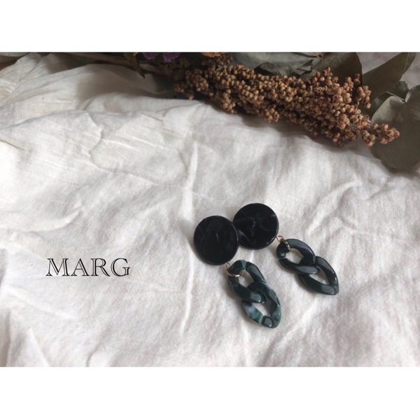 marble chain earring