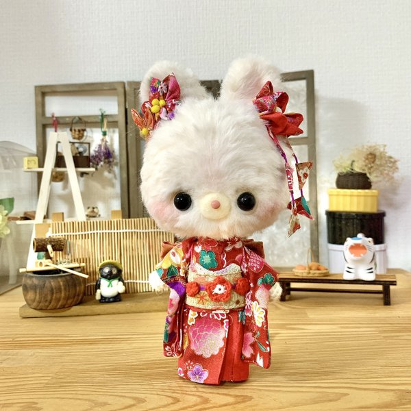 d様ご注文品『晴れ着姿のうさぎちゃん♪』