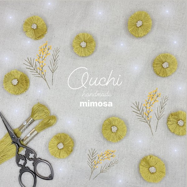 flower【mimosa】ピアスorイヤリング