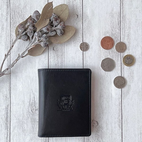 英国デザインValise二つ折りミニ手帳型財布 レーシンググリーン