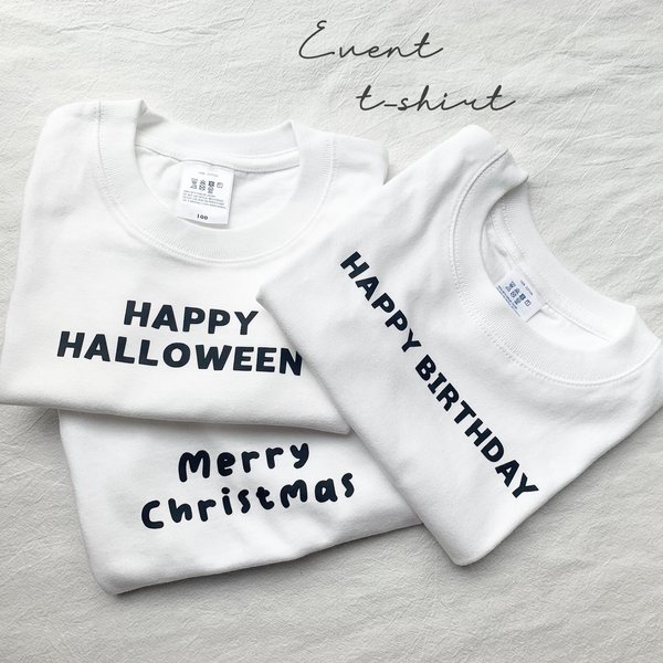 NEW  ̖́- 名入り可＊【クリスマス】【 バースデー 】 etc.. event Tシャツ