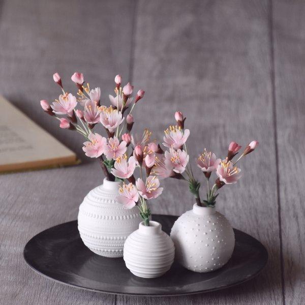 ◆粘土のお花◆　桜　【raderフラワーベース】S934