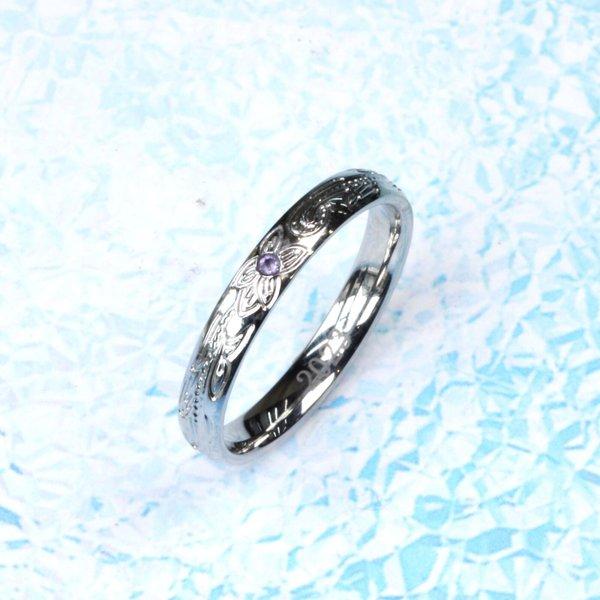 【単品・誕生石あり】名入れ 人気のハワイアンリング*結婚指輪*記念日 マリッジ