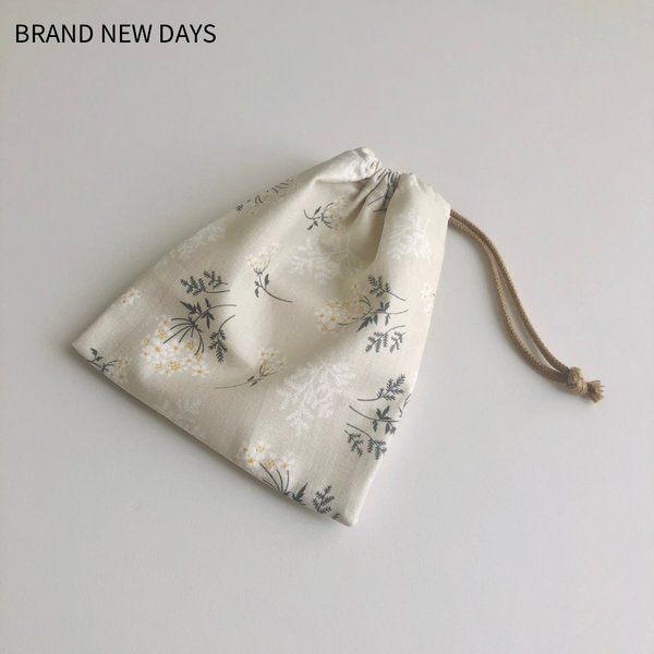 〈巾着袋〉コップ袋/レースフラワー/Lace flower