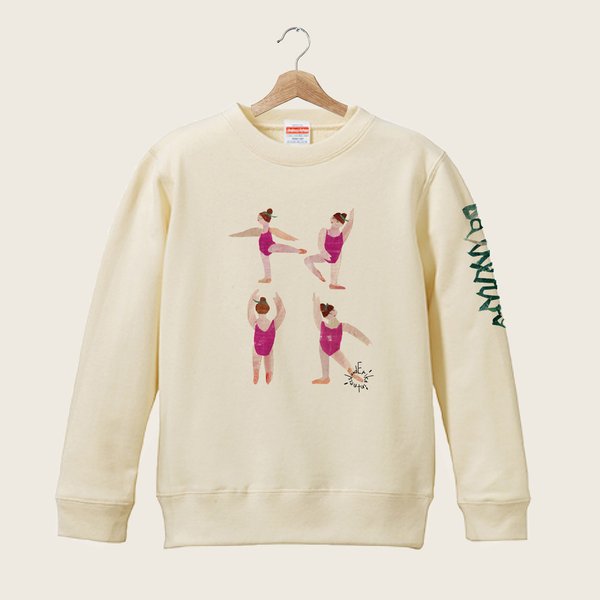 Kids Little Ballerina クールネックスウェット　★名入れ可能