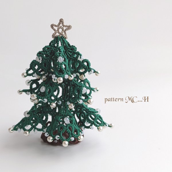 タティングレースのパターン  【Christmas Tree】