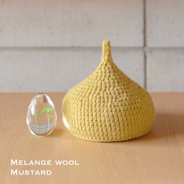 メランジウール どんぐり帽子♡（mustard）
