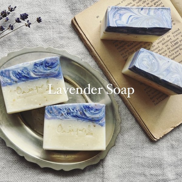 ラベンダー石鹸　Lavender Soap　石鹸　手作り石鹸 ハンドメイド石鹸　雑貨石鹸【1個】