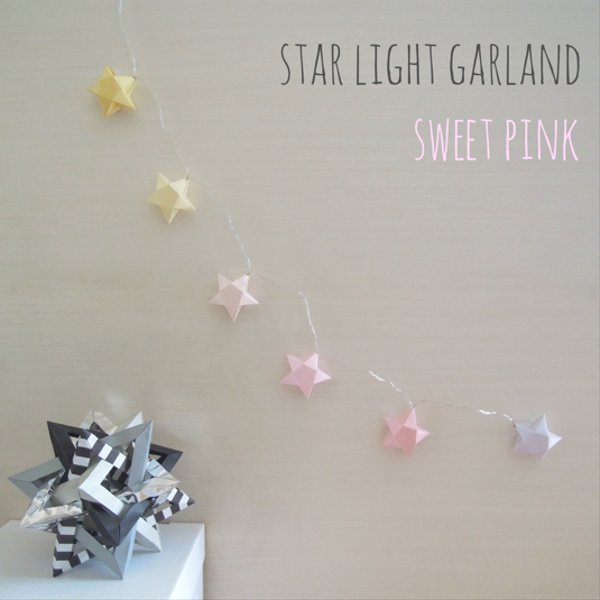 STAR LIGHT GARLAND sweetpink(LED6球)