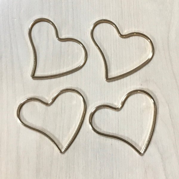 GOLD HEART HOOP FLAME PARTS