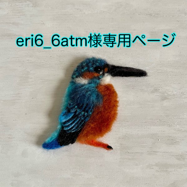 eri6_6atm様専用ページ(カワセミブローチ)