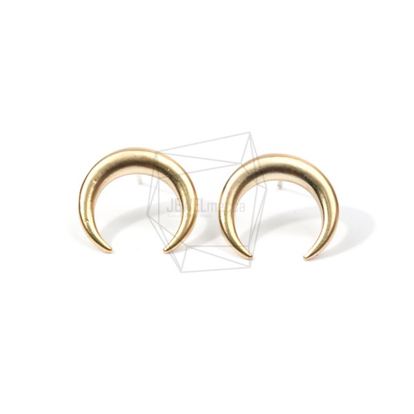 ERG-602-MG【2個入り】クレセントムーンピアス,Crescent Moon Post Earring