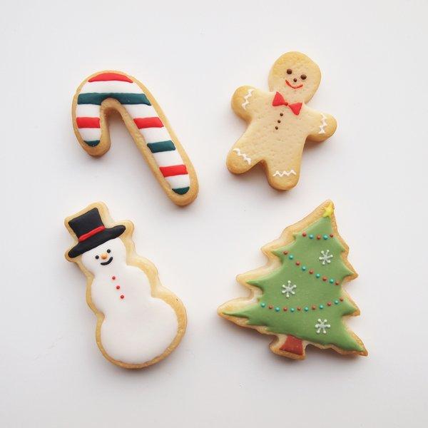 クリスマス4P SET　Icing cookie brooch 