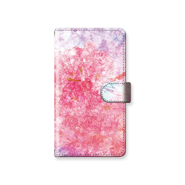 【受注生産】『咲桜』手帳型/スマホケース/iPhone/Android/多機種対応