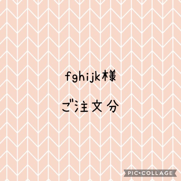 fghijk様　ご注文分